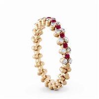 Vicenza - Piazzetta Palladio 2 - Anello Serafino Consoli Brevetto Collection in Oro rosa Rubino 0.24 Ct RMS3H2RGWDR SERAFINO COSNOLI RUBINI - RMS3H2RGWDR SERAFINO COSNOLI RUBINI